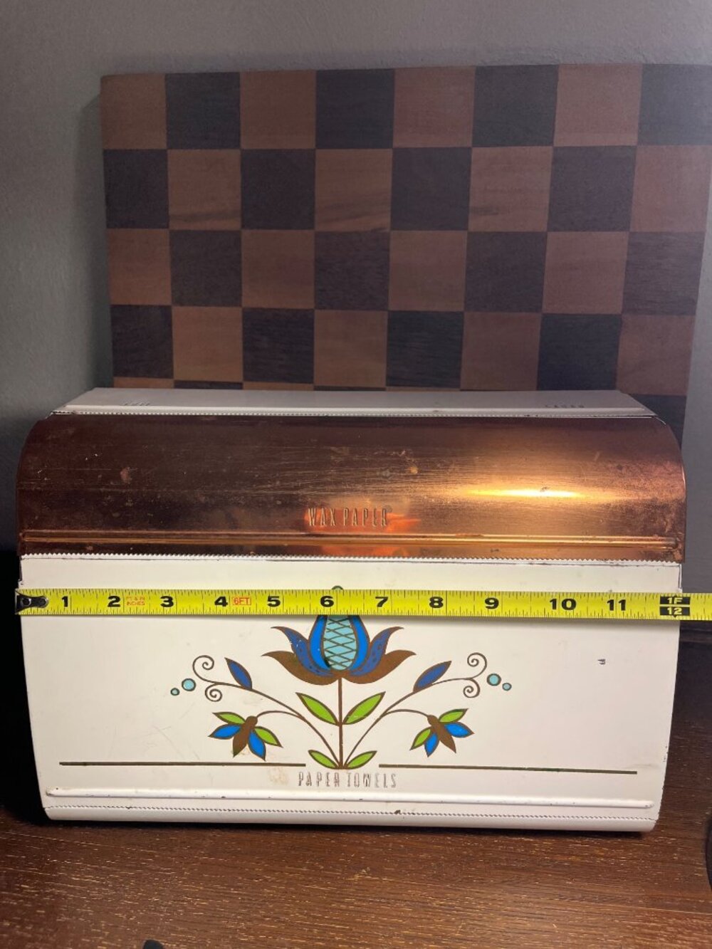 Vintage Ransburg Metal Wax Paper Paper Towel Holder A700 - Picture 2 of 8